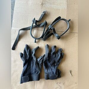 English gloves and spurs